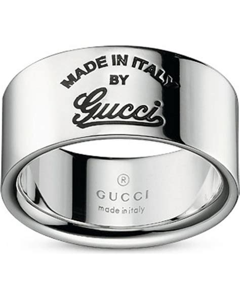 gucci g ring silver|gucci trademark ring.